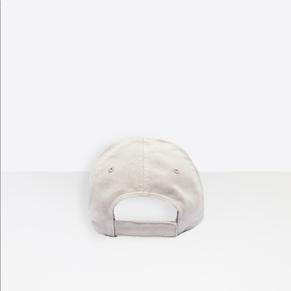 BALENCIAGA GREY LOGO CAP - Picture 3 of 6